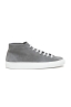 SBU 02864_2020SS Grey mid top lace up sneakers in suede leather 01