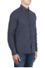 SBU 02900_2020AW Camisa de sarga de algodón azul marino 02