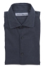 SBU 02900_2020AW Camisa de sarga de algodón azul marino 06