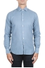 SBU 02902_2020AW Blue cotton twill shirt 01