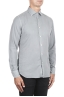 SBU 02904_2020AW Camisa de sarga de algodón gris 01