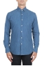SBU 02910_2020AW Pure indigo dyed blue cotton denim shirt 01