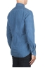 SBU 02910_2020AW Pure indigo dyed blue cotton denim shirt 04