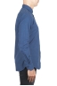 SBU 02912_2020AW Plain soft cotton indigo flannel shirt 03