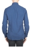 SBU 02912_2020AW Plain soft cotton indigo flannel shirt 05
