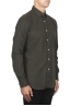 SBU 02915_2020AW Classic green cotton flannel shirt 02