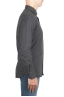 SBU 02916_2020AW Plain soft cotton grey flannel shirt 03