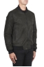 SBU 02942_2020AW Black nubuck leather lined bomber jacket 02