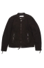 SBU 02946_2020AW Dark brown suede leather jacket 06