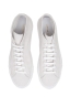 SBU 02967_2020AW White mid top lace up sneakers in suede leather 04