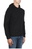 SBU 02983_2020AW Black cashmere and wool blend hooded sweater 02
