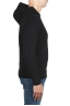 SBU 02983_2020AW Black cashmere and wool blend hooded sweater 03