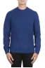 SBU 02988_2020AW Jersey azul de cachemir y mezcla de lana con cuello redondo 01