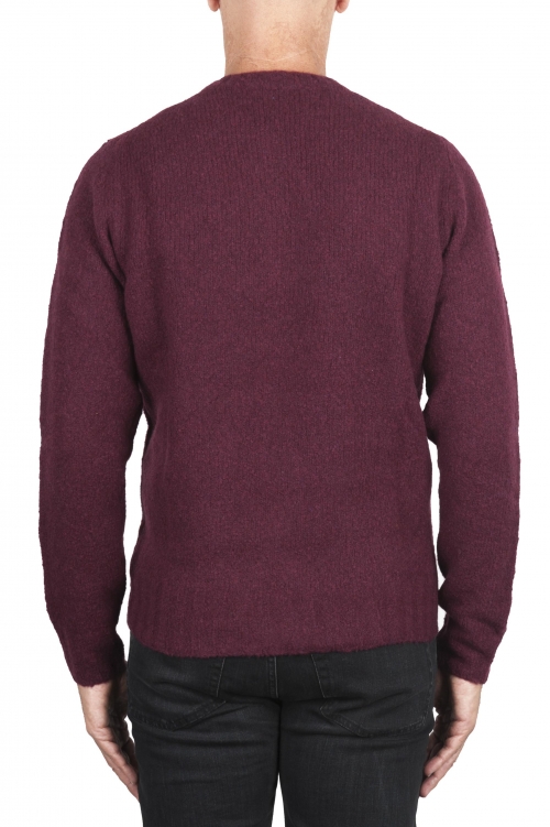SBU 02989_2020AW Red cashmere and wool blend crew neck sweater 01