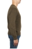SBU 02993_2020AW Jersey de cuello redondo en mezcla de lana y alpaca verde 03