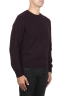 SBU 02994_2020AW Purple alpaca and wool blend crew neck sweater 02