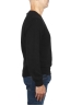 SBU 02995_2020AW Black alpaca and wool blend crew neck sweater 03