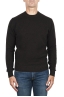 SBU 02996_2020AW Melange brown wool and cashmere blend crew neck sweater 01