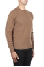 SBU 02997_2020AW Brown wool and cashmere blend crew neck sweater 04