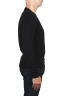 SBU 03000_2020AW Black wool and cashmere blend crew neck sweater 03