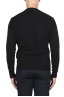 SBU 03000_2020AW Black wool and cashmere blend crew neck sweater 05