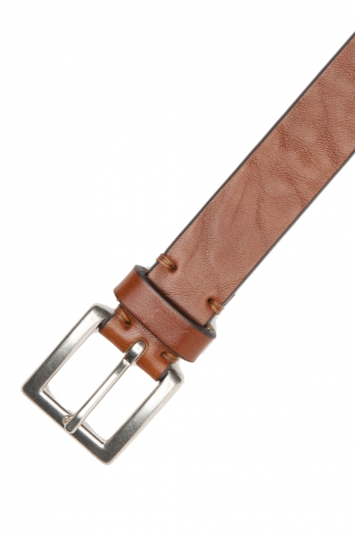 SBU 03015_2020AW Buff bullhide leather belt 0.9 inches cuir 01