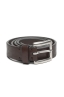 SBU 03016_2020AW Brown bullhide leather belt 0.9 inches 01