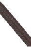 SBU 03022_2020AW Brown braided leather belt 1.4 inches  05