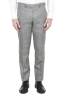 SBU 03036_2020AW Blazer y pantalón de traje formal Principe de gales en lana fresca gris 04