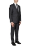 SBU 03040_2020AW Blazer y pantalón formal de lana fresca negro para hombre 02