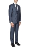 SBU 03044_2020AW Men's blue cool wool formal suit blazer and trouser 02