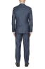 SBU 03044_2020AW Blazer et pantalon de costume bleu en fresco de laine pour hommes 03