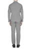SBU 03052_2020AW Blazer y pantalón de traje deportivo de algodón gris 03