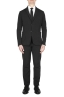 SBU 03053_2020AW Pantalon et blazer de costume de sport en coton noir 01