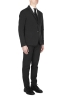 SBU 03053_2020AW Pantalon et blazer de costume de sport en coton noir 02