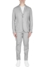 SBU 03060_2020AW Blazer et pantalon de sport en coton gris clair 01