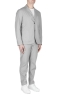 SBU 03060_2020AW Chaqueta y pantalón de traje deportivo de algodón gris claro 02