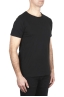 SBU 03066_2020AW T-shirt girocollo aperto in cotone fiammato nera 02