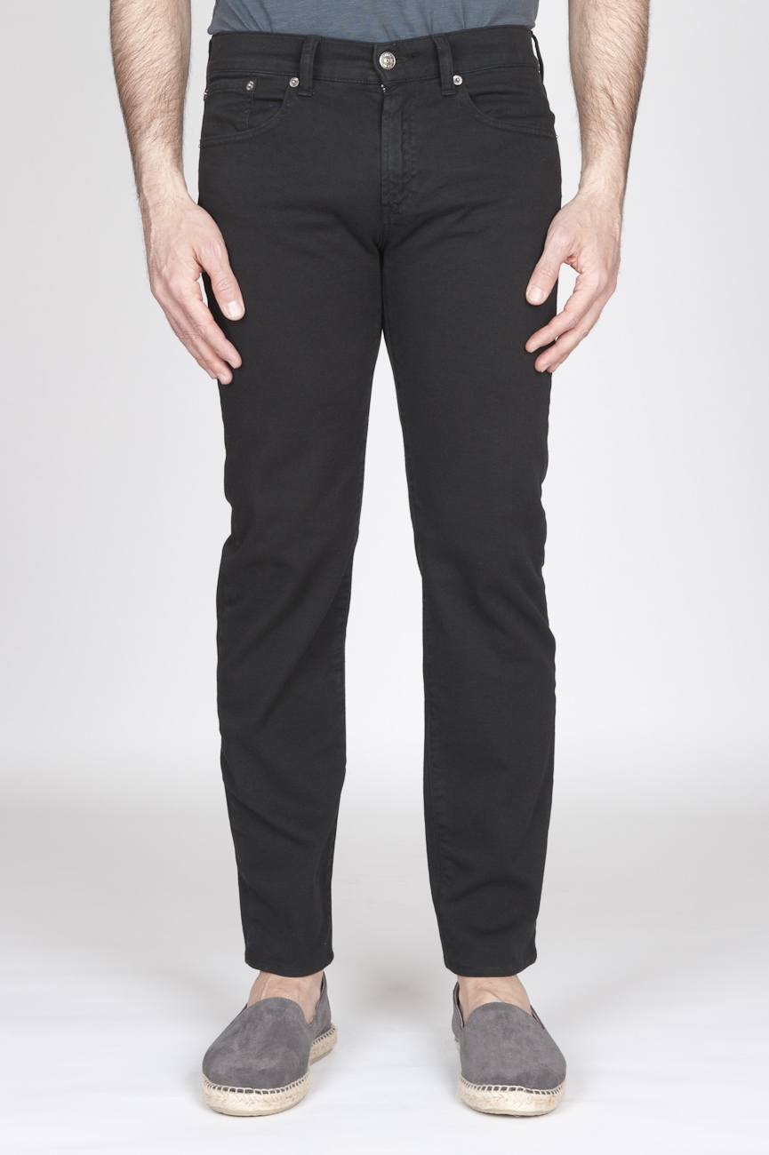 SBU - Strategic Business Unit - Black Overdyed Stretch Bull Denim Jeans