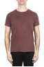 SBU 03069_2020AW Camiseta de algodón con cuello redondo en color rojo ladrillo 01