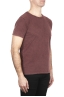 SBU 03069_2020AW Camiseta de algodón con cuello redondo en color rojo ladrillo 02