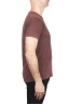SBU 03069_2020AW Camiseta de algodón con cuello redondo en color rojo ladrillo 03