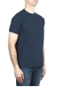 SBU 03074_2020AW T-shirt classique en coton piqué bleu marine 02