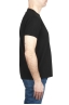 SBU 03077_2020AW T-shirt girocollo in cotone piqué nera 03