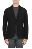 SBU 03087_2020AW Black wool blend sport jacket unconstructed and unlined 01