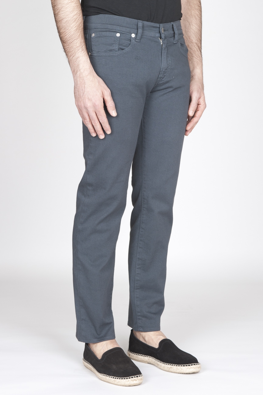 SBU - Strategic Business Unit - Grey Overdyed Stretch Bull Denim Jeans