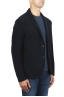 SBU 03090_2020AW Navy blue wool blend sport jacket unconstructed and unlined 02