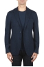 SBU 03092_2020AW Blue wool and cotton blazer unconstructed and unlined 01
