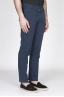 Pantaloni Chino Regular Fit Classici In Cotone Stretch Navy Blue