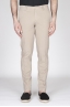 SBU - Strategic Business Unit - Classic Regular Fit Chino Pants In Beige Stretch Cotton